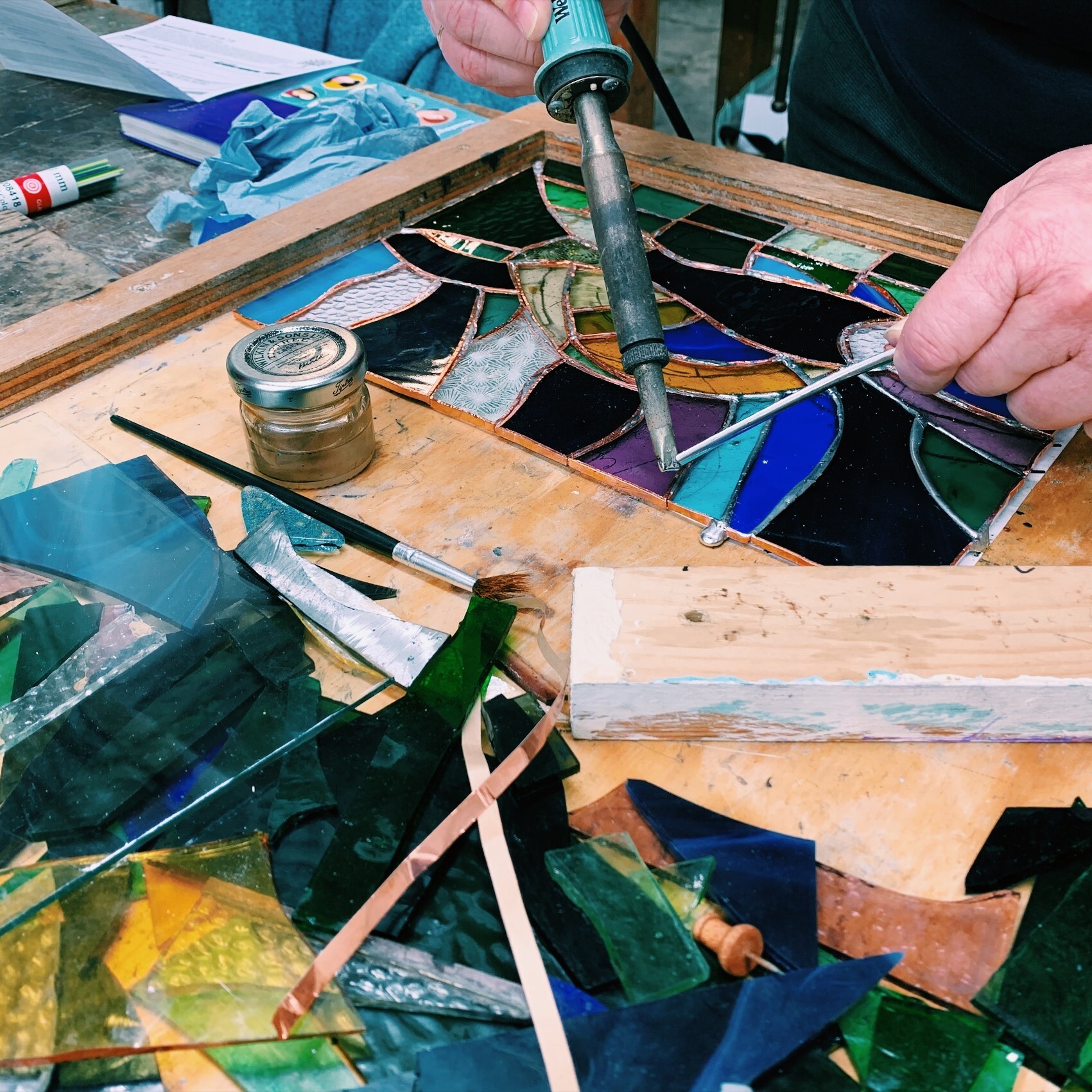 Square Stained Glass Sam Yates